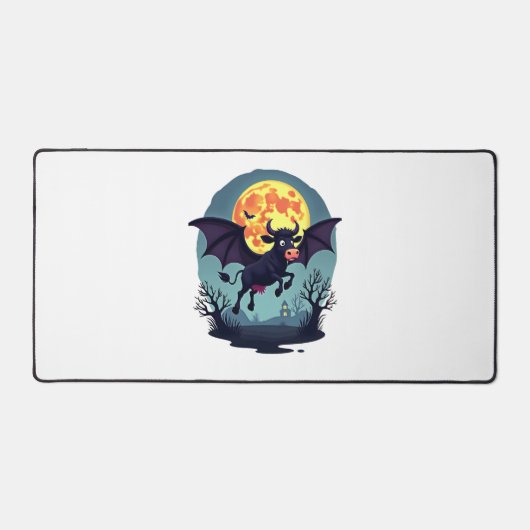 こうもりカウアットミッドナイト デスクマット (正面)