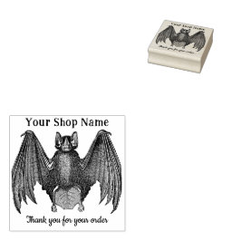こうもりカスタムスモールビジネスサンキューサービス ラバースタンプ