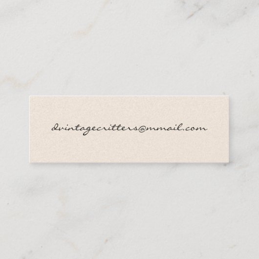 こうもりカップルのデート スキニー名刺 (裏面)