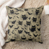 こうもりキャットデザイン クッション (ブランケット)