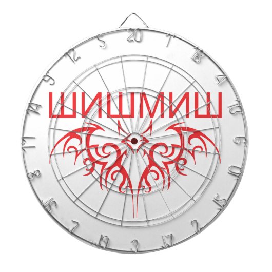 こうもりキリル ダーツボード (正面)