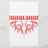 こうもりキリル 便箋 (正面)