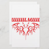 こうもりキリル 便箋 (正面/裏面)