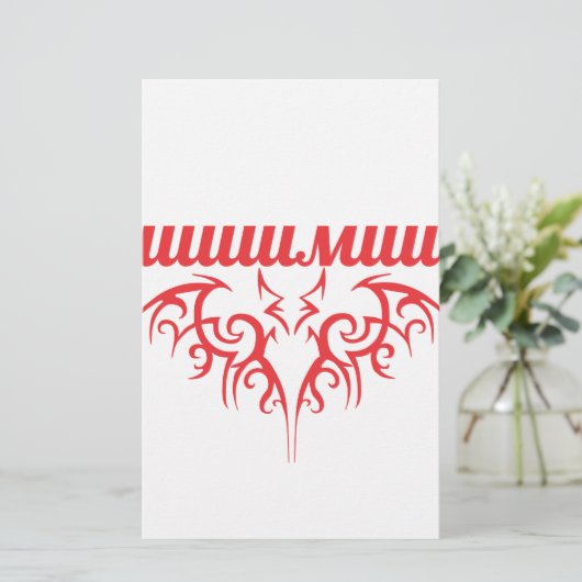 こうもりキリル 便箋 (スタンド正面)