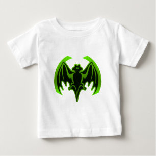こうもりグリーンミュージアムザズルギフト ベビーTシャツ