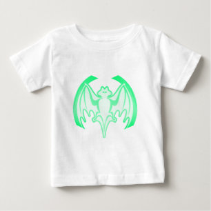 こうもりグリーンInvザ・ミュージアムZazzleギフト ベビーTシャツ