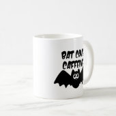 こうもりケーブカフェインコンチックハロウィーン コーヒーマグカップ (正面右)