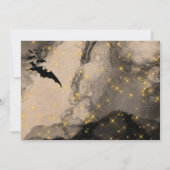 こうもりコロニーの夜空灯着パーティー成人 招待状 (裏面)