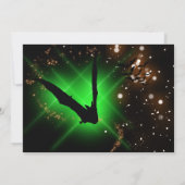 こうもりコロニーグリーンナイトホタル成体ハロウィーン 招待状 (裏面)