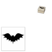 こうもりシルエットアートスタンプ ラバースタンプ (押印)
