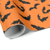 こうもりシルエットパターン ラッピングペーパー (ロールコーナー)