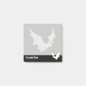 こうもりシルエットポストイットノート ポストイット (正面)