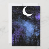 こうもりシンプルナイトフルムーンハロウィンディナーパーティー 招待状 (裏面)