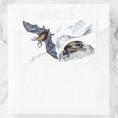 こうもりシール 長方形シール (バッグ)