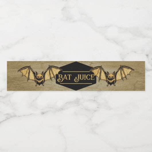 こうもりジュース飲料ラベル ペットボトルラベル (シングルラベル)