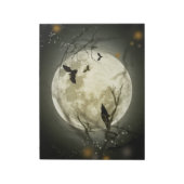 こうもりズバイザムーンオンハロウィーン ノートパッド (回転)