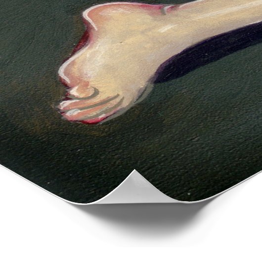 こうもりタトゥー都市妖精トリバルグラフィティアートプリント ポスター (角)