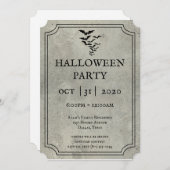 こうもりトンブストンハロウィーン招待状 招待状 (正面/裏面)