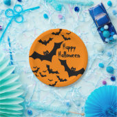 こうもりハッピーハローウィンパーティー ペーパープレート (パーティー)