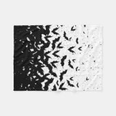 こうもりハロウィンホラーヴァンパイア フリースブランケット (正面(横))