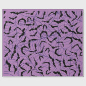 こうもりハロウィン不気味シーズン ラッピングペーパー (フラット)