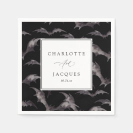 こうもりハロウィン結婚ズ スタンダードカクテルナプキン