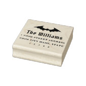 こうもりハロウィーン差出人住所 ラバースタンプ (スタンプ)