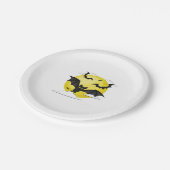 こうもりハロウィーン ペーパープレート (アングル)