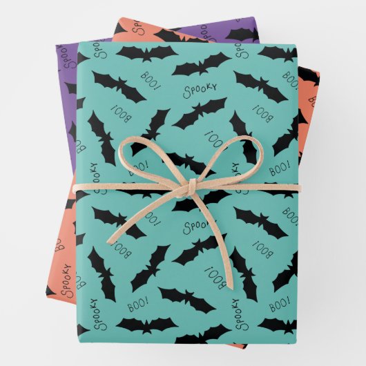 こうもりハローウィンパーティ ラッピングペーパーシート (インサイチュ)