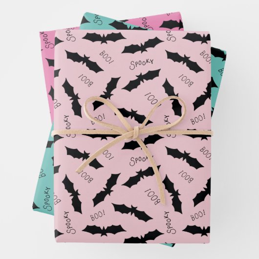 こうもりハローウィンパーティ ラッピングペーパーシート (インサイチュ)