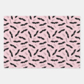 こうもりハローウィンパーティ ラッピングペーパーシート (正面)