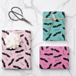 こうもりハローウィンパーティ ラッピングペーパーシート