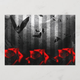 こうもりバラゴシック招待状 招待状