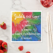 こうもりバー(ユダヤ教の)バル・ミツバーエレガントカラーズナプキンス スタンダードランチョンナプキン (インサイチュ)