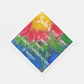 こうもりバー(ユダヤ教の)バル・ミツバーエレガントカラーズナプキンス スタンダードランチョンナプキン (角)