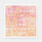 こうもりバー(ユダヤ教の)バル・ミツバーシンプルパステルナプキン スタンダードランチョンナプキン (正面)