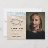 こうもりバー（ユダヤ教の）バル・ミツバーフォトサンキューカード サンキューカード (正面)