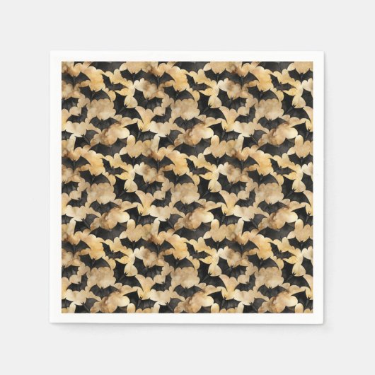 こうもりパターン スタンダードカクテルナプキン (正面)