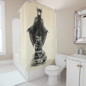 こうもりビクトリアン衣装の少女I シャワーカーテン (インサイチュ)
