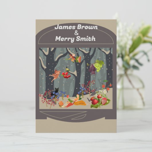 こうもりブラックキャットフェアヤータリーフォレストフルーツ結婚ズ 招待状 (スタンド正面)