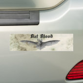 こうもりブラッドハロウィンカーバンパーステッカー バンパーステッカー (車上)