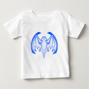 こうもりブルーInvザ・ミュージアムZazzleギフト ベビーTシャツ