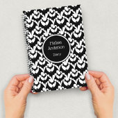 こうもりホラーゴシックパーソナライズされた様式の名前ブラック ノートブック