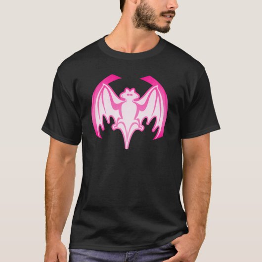 こうもりマゼンタInv The MUSEUM Zazzle Gives Tシャツ (正面)