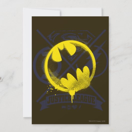 こうもりリーグでタグ付けされたシンボル 招待状 (正面)