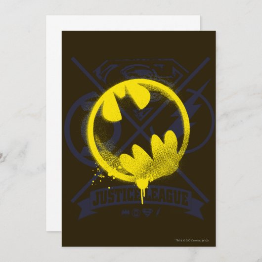 こうもりリーグでタグ付けされたシンボル 招待状 (正面/裏面)