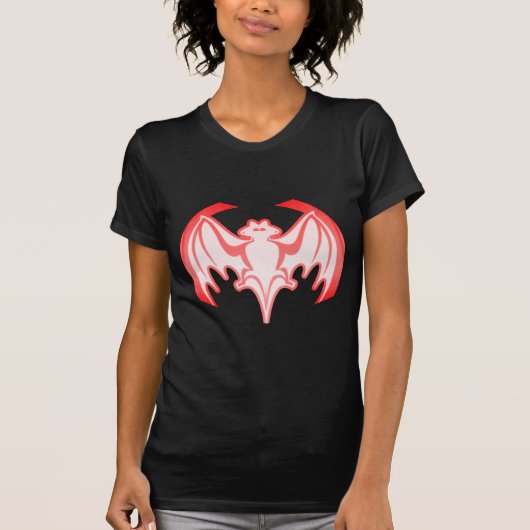 こうもりレッドInv MUSEUM Zazzleギフト Tシャツ (正面)