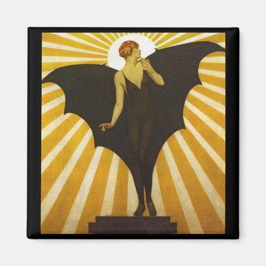 こうもりレディ マグネット (正面)