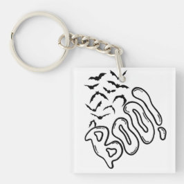 こうもり不気味とブハロウィーンデザイン キーホルダー