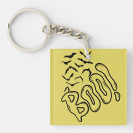 こうもり不気味とブハロウィーンデザイン キーホルダー